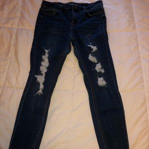 Wild Fable Medium Wash Distressed Skinny Jeans
